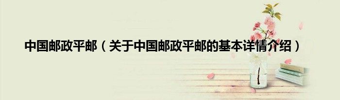中国邮政平邮（关于中国邮政平邮的基本详情介绍）