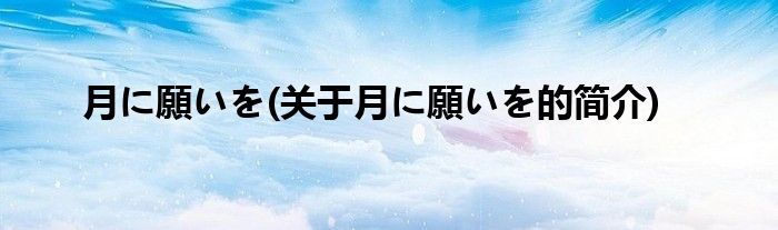 月に願いを(关于月に願いを的简介)