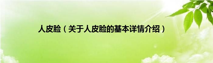 人皮脸（关于人皮脸的基本详情介绍）